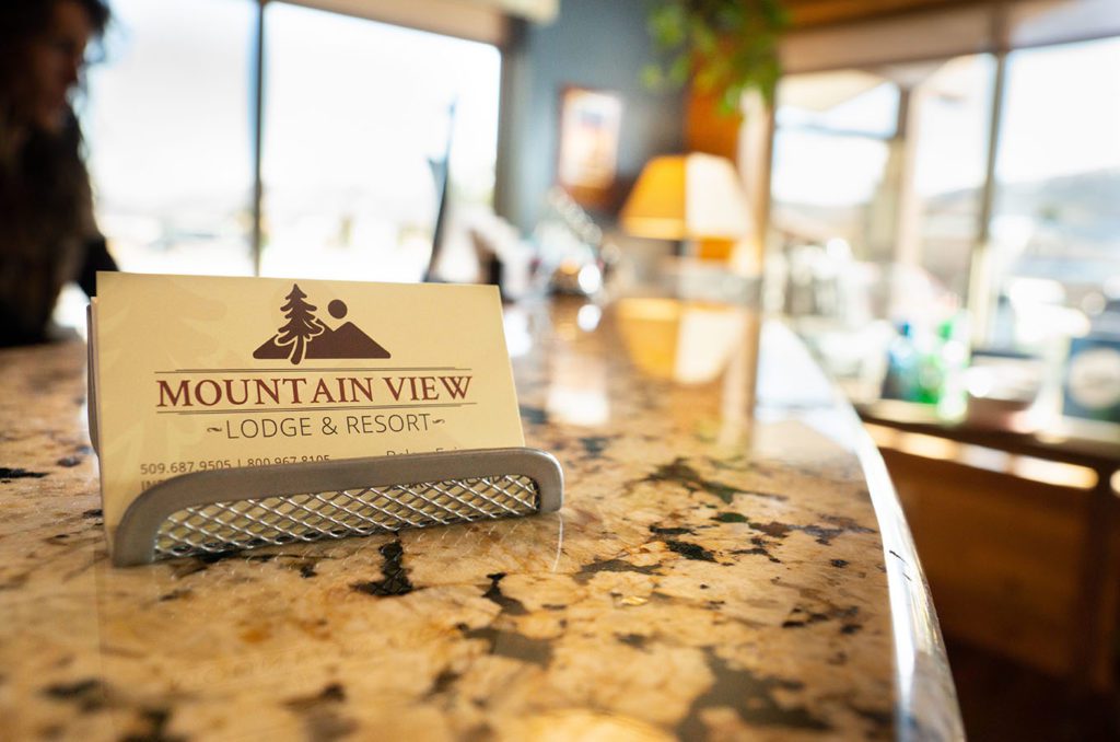 Front counter of Mountain View Lodge and Resort