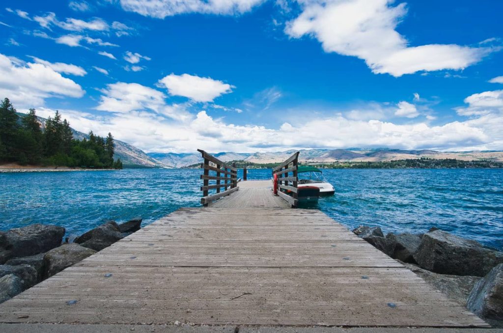 Dock overlooking Lake Chelan