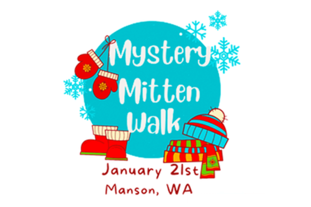 Mystery Mitten Walk during Winterfest 2023 in Lake Chelan
