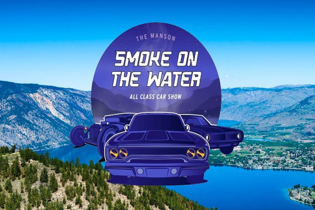 Smoke on the Water Car show during spring in Lake Chelan